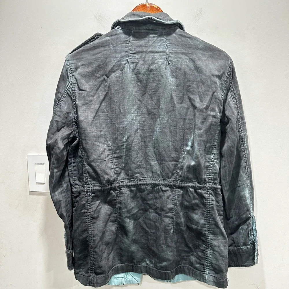 Free People Cotton Twill Military Jacket